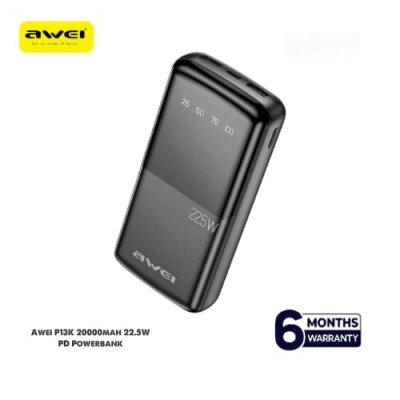 Awei P13K 20000mAh 22.5W PD   Fast Charging Powerbank