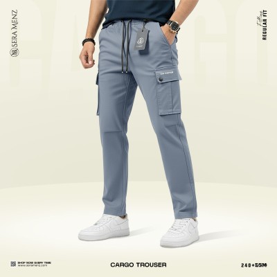 Mens Premium Cargo Trouser --sky ashe