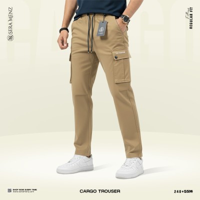 Mens Premium Cargo Trouser --biscuit