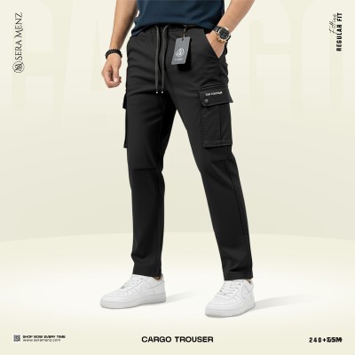 Mens Premium Cargo Trouser --black