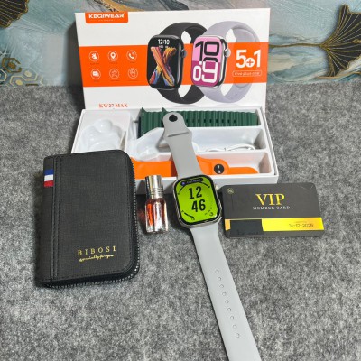 KEQIWEAR  KW27  MAX Smart Watch + (Free Card Holder & Vampire Blood Perfume)