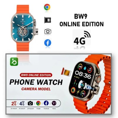 BW9 Pro Online Edition Phone Watch 4G Sim Card Supported – Smartwatch with Folding Camera