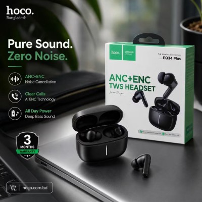 Hoco EQ34 Plus  ANC+ENC TWS Tarbuds