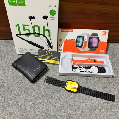 KEQIWEAR KW90 MAX Smart Watch (Free Neckband Wireless Earphone 150h Battery & card holder moneybag -vip membership card)