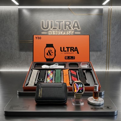 Premium Y80 ULTRA Smart Watch Combo, Free Card Holder and Vampire Blood Perfume and VIP MEMBER CARD