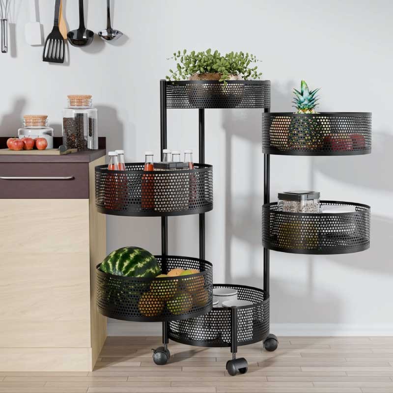 6 Layer Round Shape Kitchen Rack || 1215